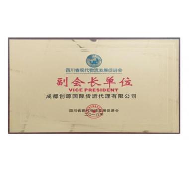 四川省現(xiàn)代物流發(fā)展促進(jìn)會(huì)副會(huì)長單位
